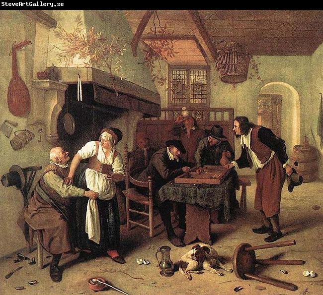 Jan Steen Interior of an inn